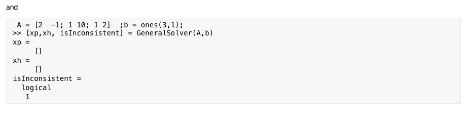 of equations LCTIVITY 23.66.1: General solution to linear set of equations This