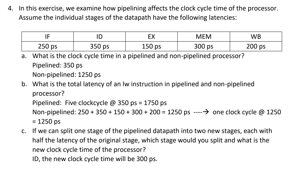 datapath, the decision usually depends on the cost/performance trade-off. Assume we start