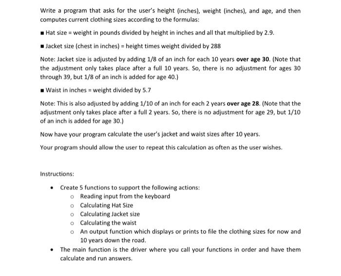  in C++ please and thank tou! Write a program that asks