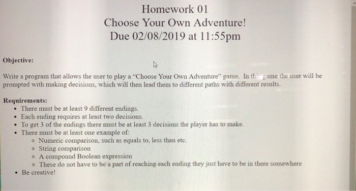  Create this program using if and else if statements in dr.java