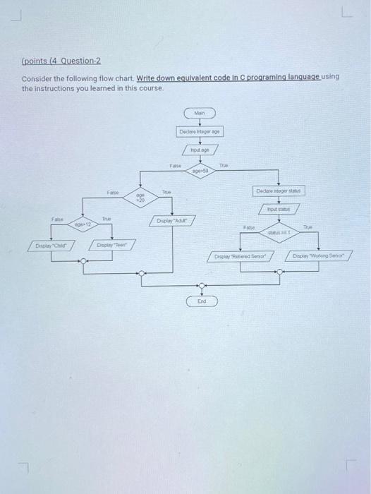 mark for each) Module main() Declare Integer xy Declare Real a,b,c Set