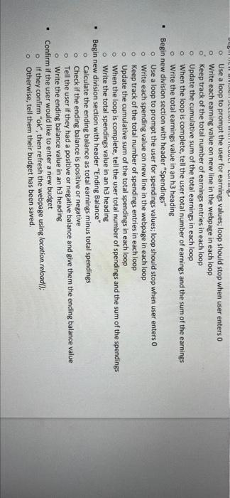 collect customer information, income values, and spending values, then calculate ending balance.