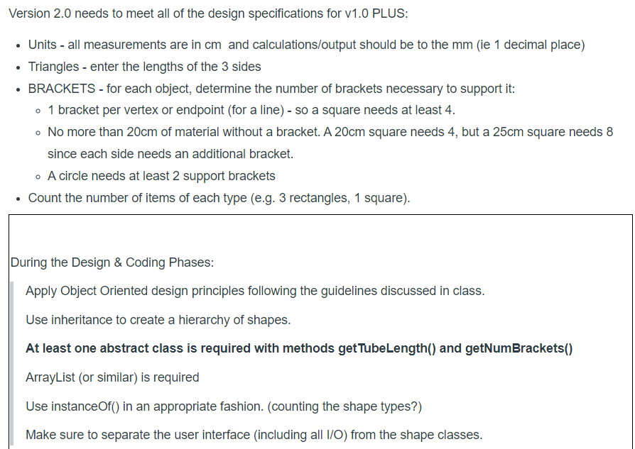 This is the Java Object Oriented code I have so far but