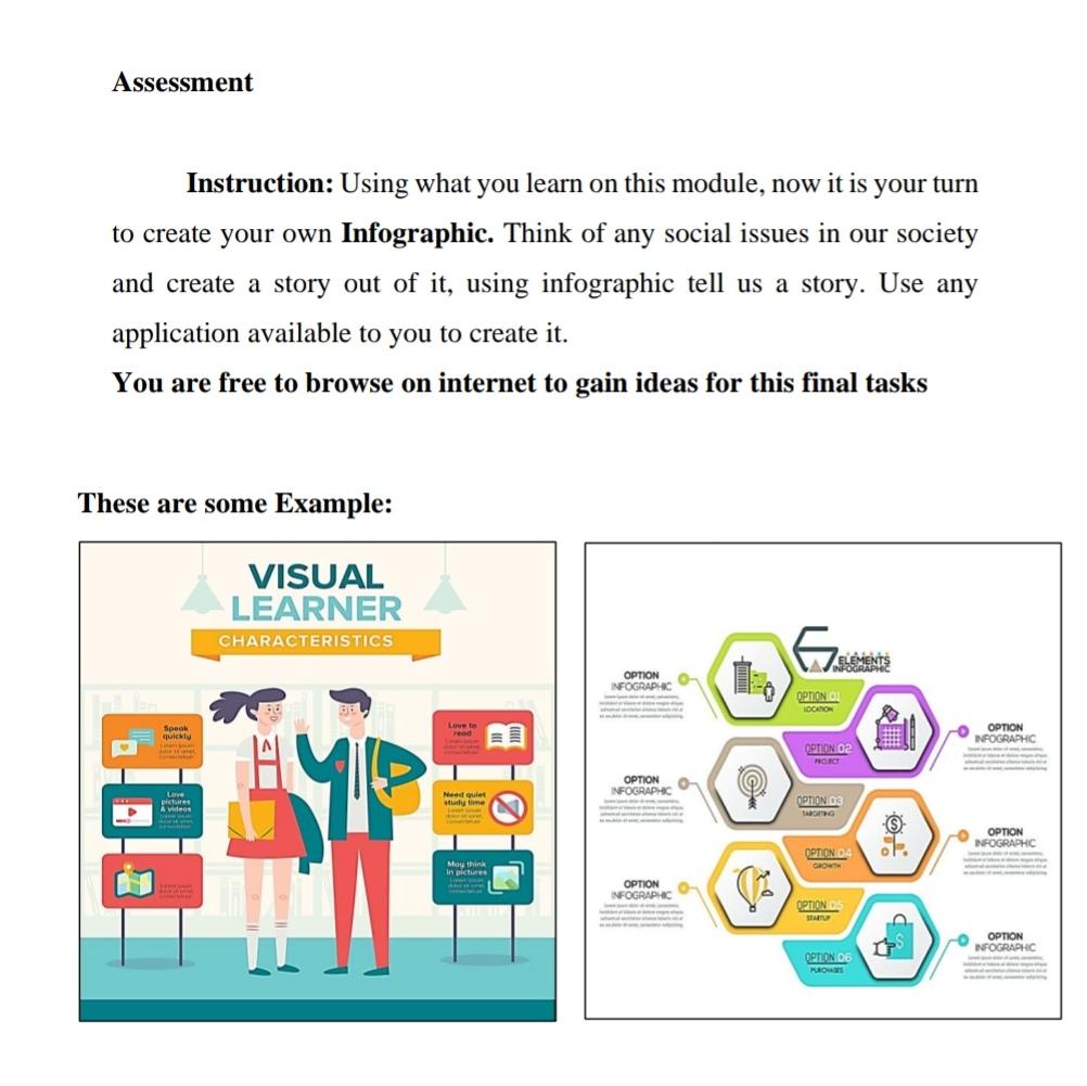 Assessment Instruction: Using what you learn on this module, now it
