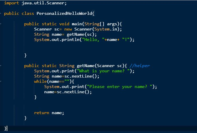  My code is shown above. For this assignment, you are supposed
