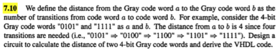  7.10 We define the distance from the Gray code word a