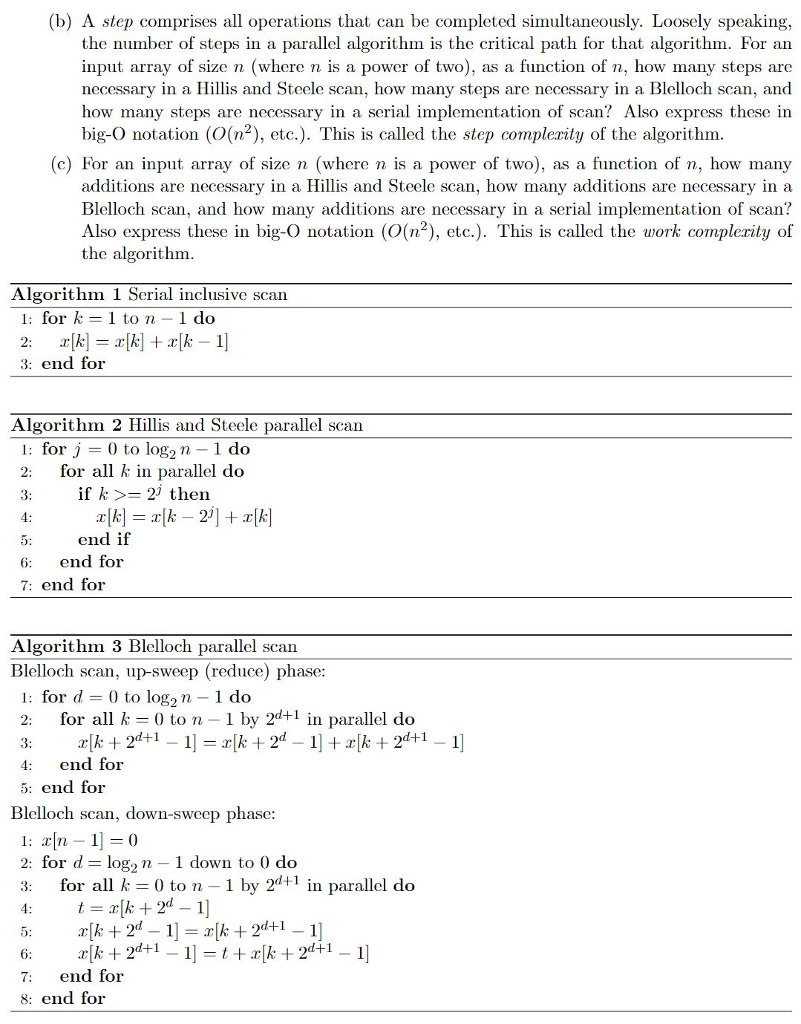 called "scan" (also known as "parallel prefix"). We are looking at a