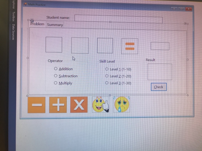 method and name it GenerateDisplayProblem. 1. 2. This method will display two