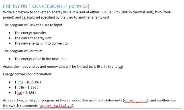  Matlab help. Help with the If/else would be great. I can