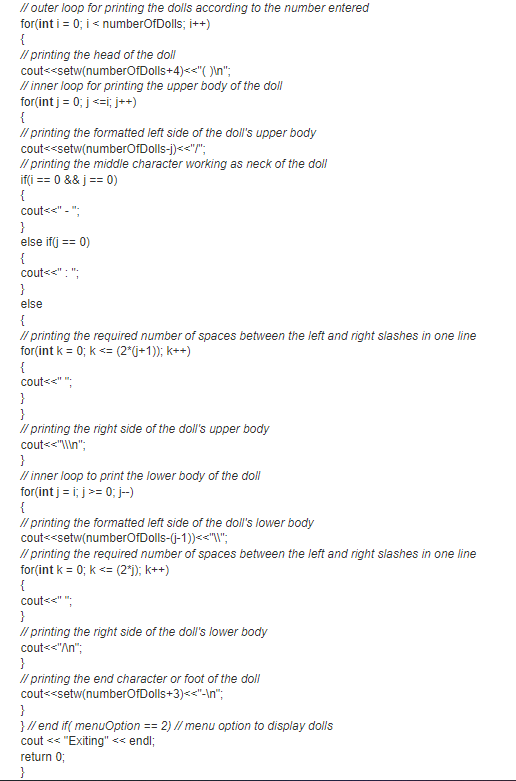 output, the help would be much appreciated. This program's output and the