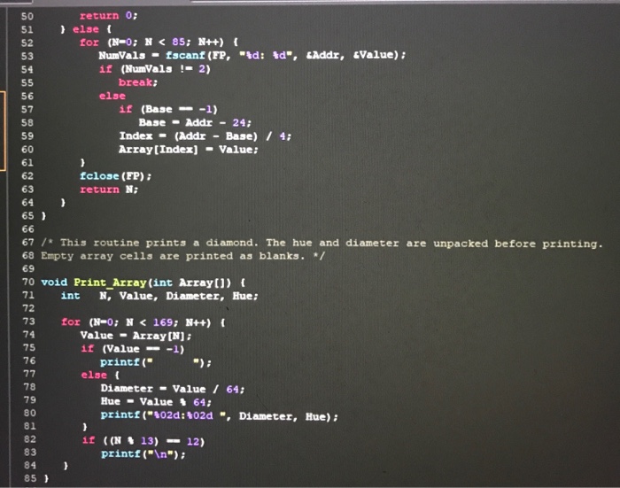 to perform a two parameter orthogonal sort with spatial coupling. The program
