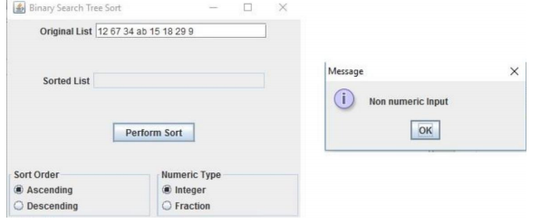 of integers or lists of fractions in either ascending or descending order.
