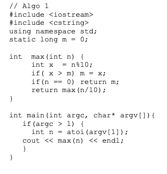 Determine which algorithm is more accurate. // Algo 1 #include #include using