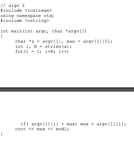 namespace std; static long m0; int max (int n) int x =