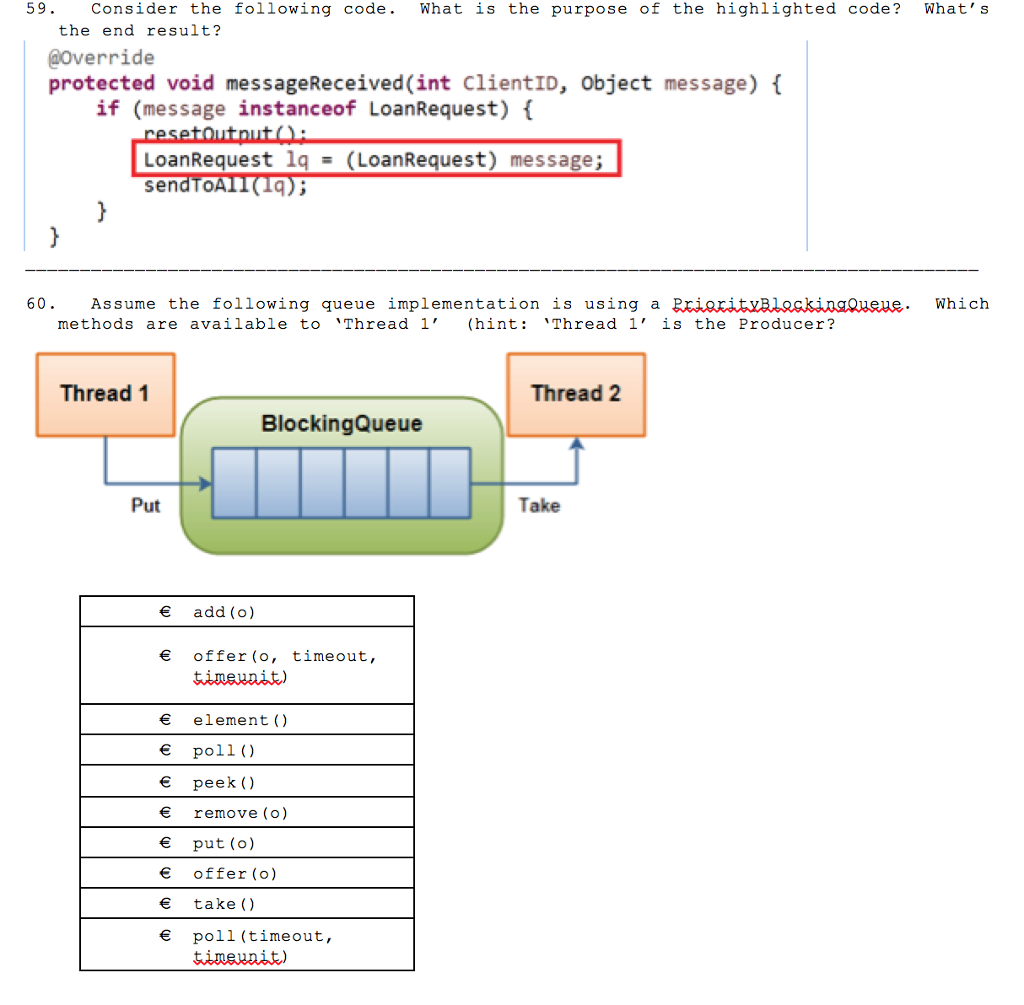 Computer science java problems, please help thanks ,,,...... Consider the following code.