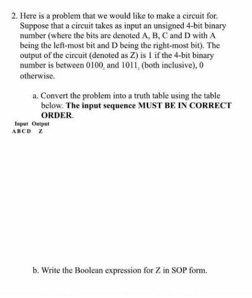 Please provide a complete answer to this question 2. Here is a