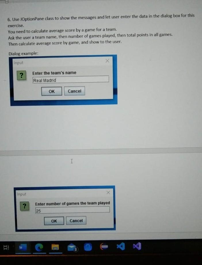 14 1. Declare the required variables, then ask user to enter employee's