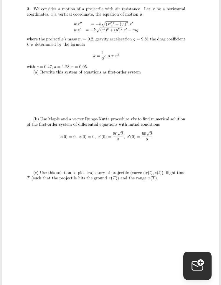 This is from a Numerical Analysis II class. kindly answer (c). We