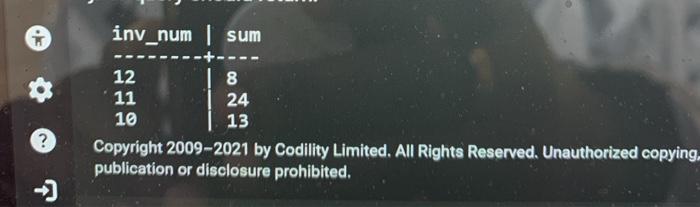 your choice Task 1 English Given a table invoice_items with the following