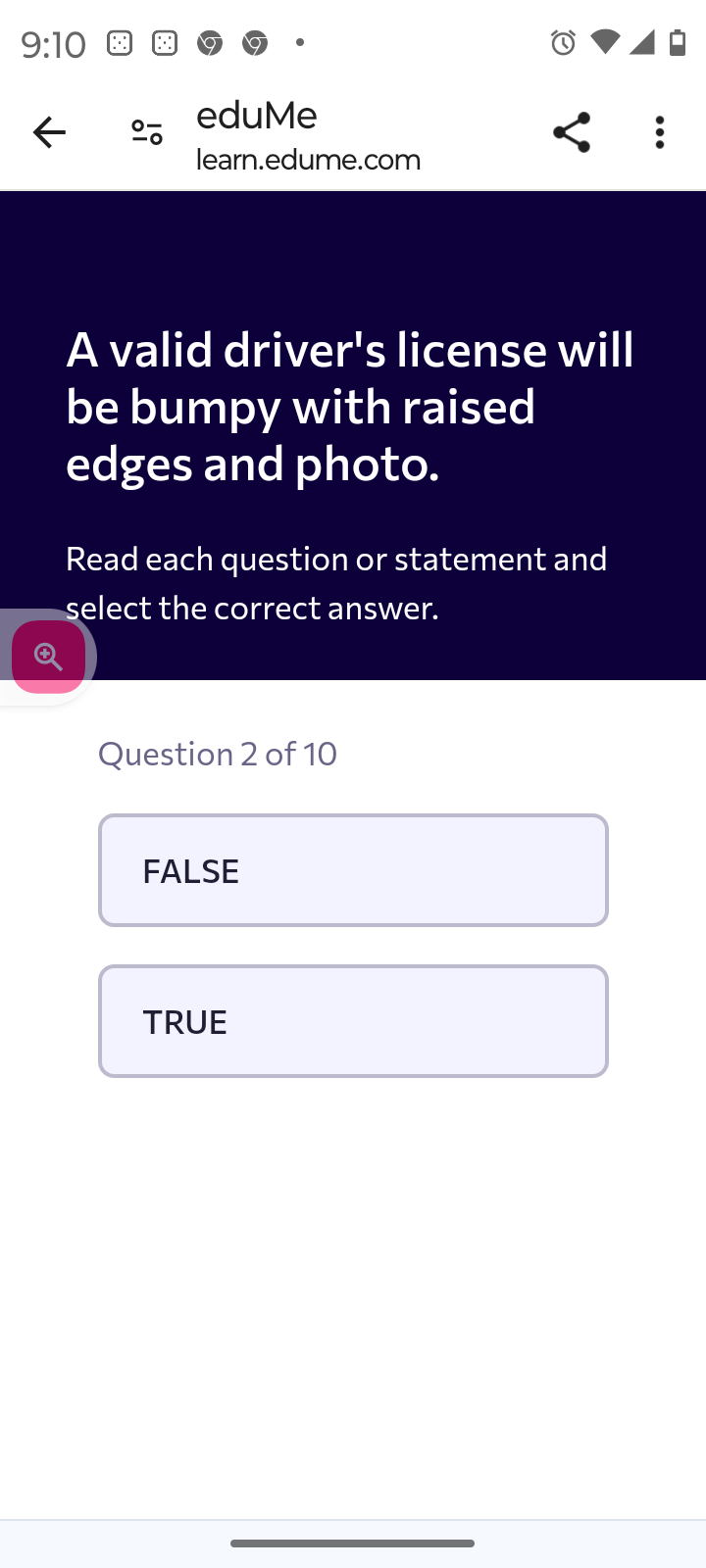  A valid driver's license will be bumpy with raised edges and