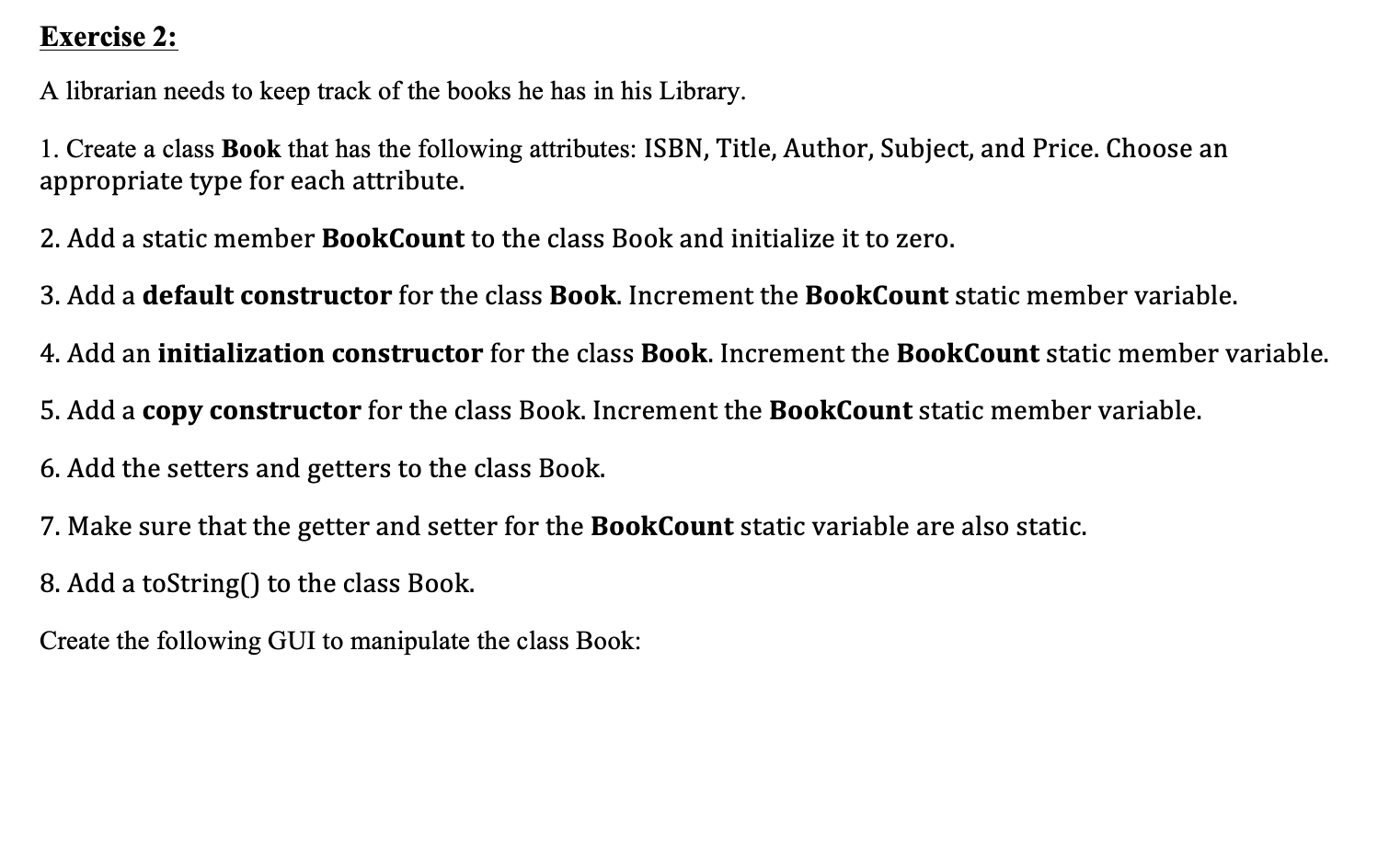 in java (Exception handling (try-catch and throw) + Classes + static members