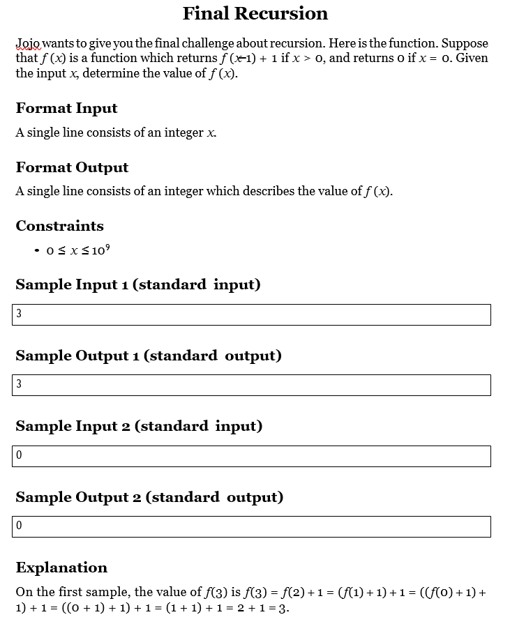 Prob A Notes : IN C LANGUAGE USE RECURSIVE FUNCTION DONT USE