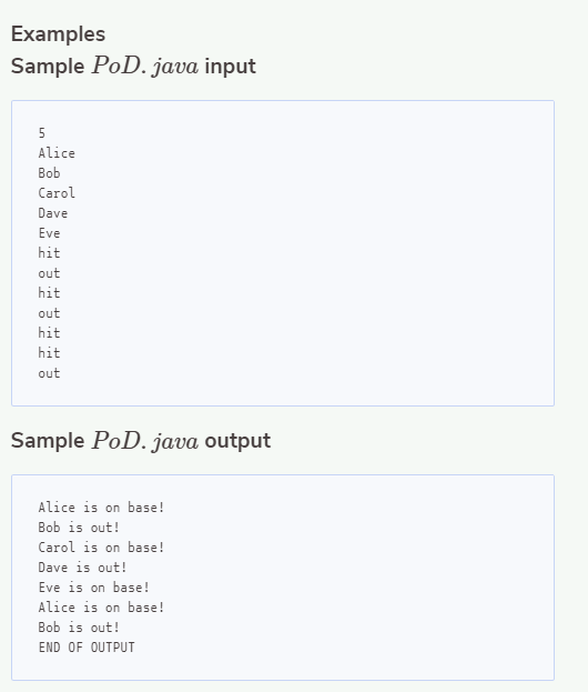 [] args ) { Scanner in = new Scanner( System.in ); Queue