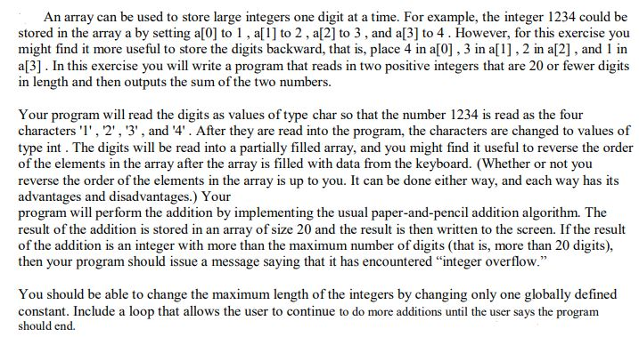 May I please get this problem solved in C and not in