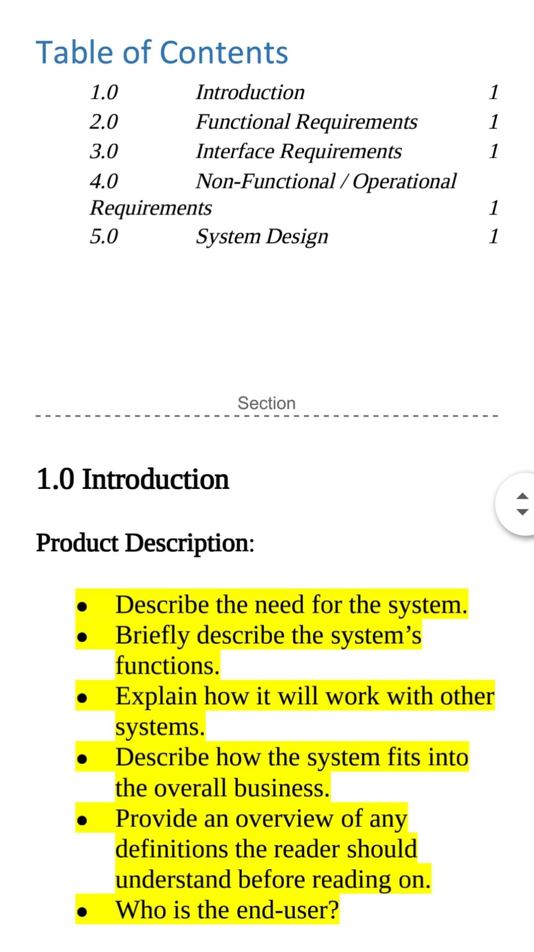 please answer all assignment and draw 5.0 thx Product Description: -