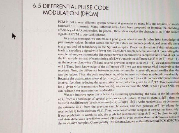 I want DPCM code using MATLAB show me all the steps as