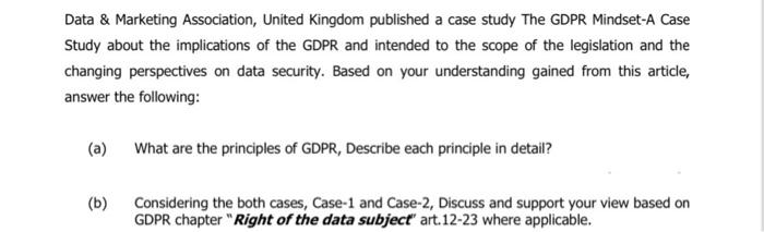  Data & Marketing Association, United Kingdom published a case study The