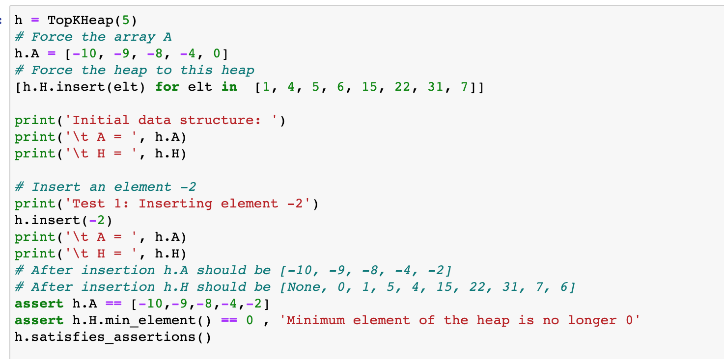 in range 0 to self. k1 def delete top_k(self, j): k= self.k