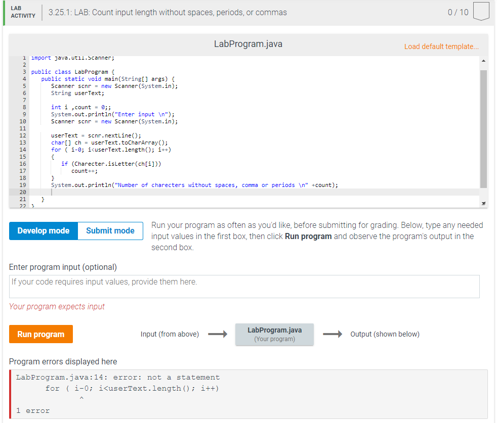 I keep receiving this error when trying to run my code