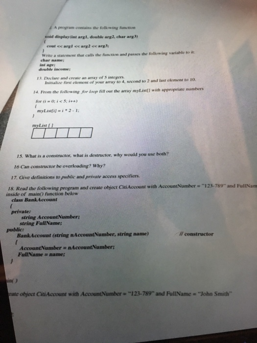  Please solve 12,13,and 14. Please and thank you A program contains