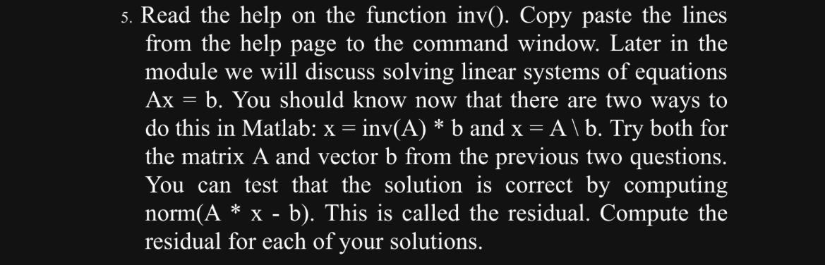 NEED HELP IN MATLAB CODE ASAP Read the help on the function