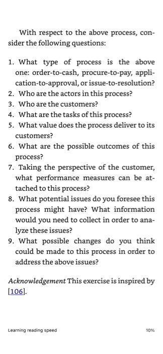 1.7 Further Exercises Exercise 1.6 Consider the following process at a pharmacy.