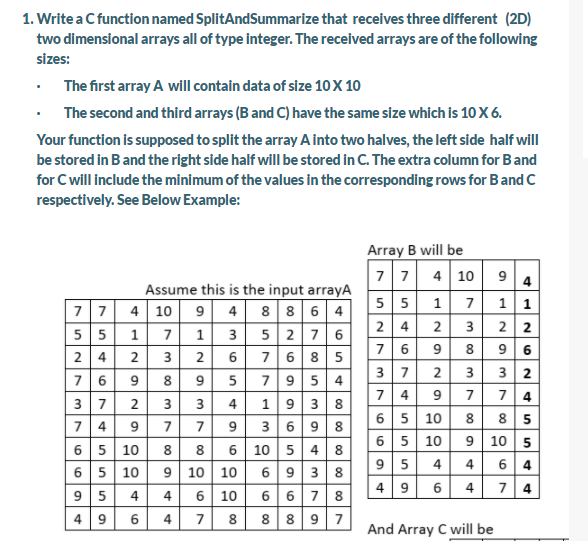  solve using #c without explain no time 1. Write a C