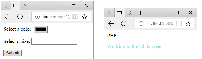 Design a website that has two pages: a static HTML and a