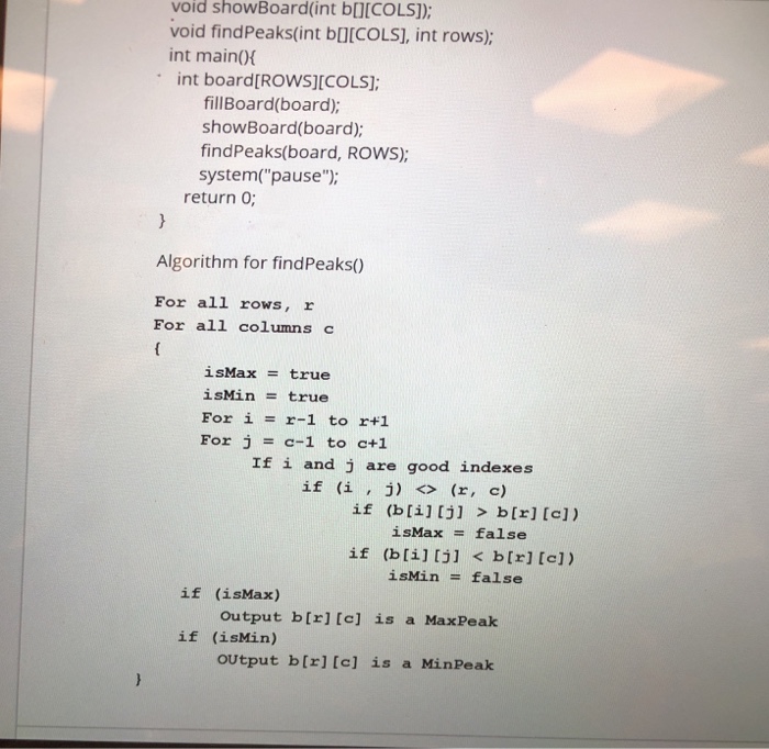 20 two-dimensional array, board, of type int. An element board [i] Ij]