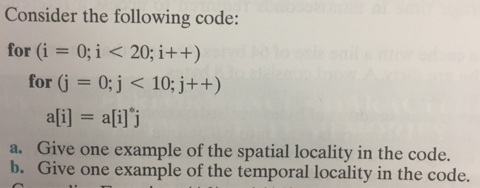  Computer engineering!!!!! Consider the following code: for (i- 0; i 20: