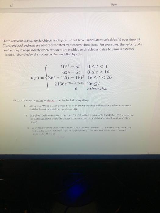  Styles There are several real-world objects and systems that have inconsistent