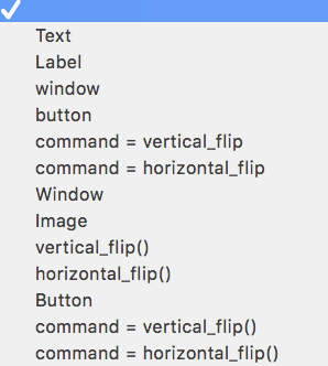 are used to flip the image in different ways: one vertically and