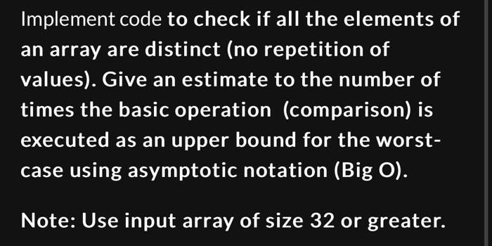  Implement code to check if all the elements of an array