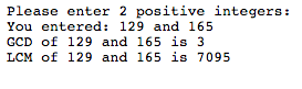 Im looking for a basic C program that accepts 2 integers from