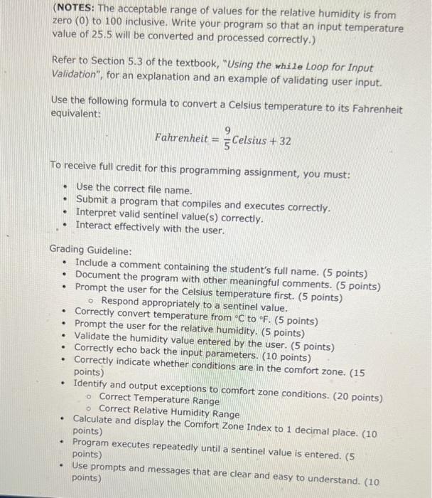 winter months. It is also dependent on the value of the relative