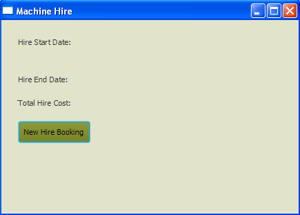 question 1 MachineHire Figure 1.0: DateDialog booking application suggested user interface. DateDialog