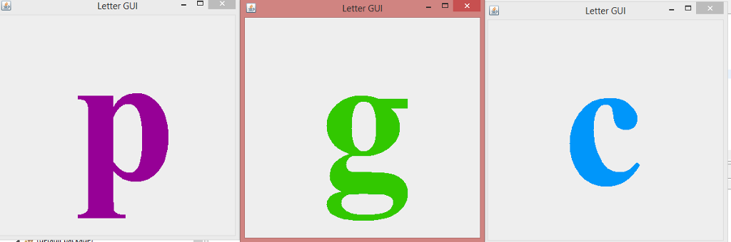 Write code that asks the user to press any letter key on