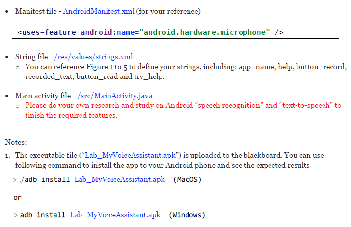 been designed by the pre-defined XML file. To access the APK file,