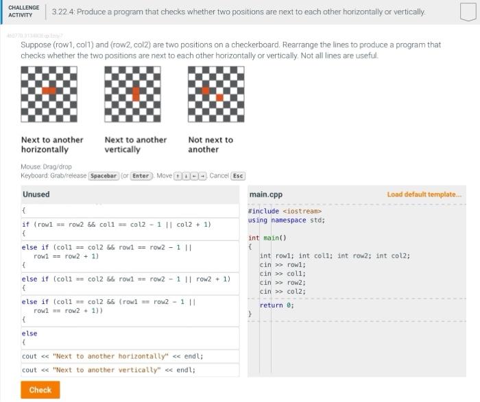  Suppose (row1, col1) and (row2, col2) are two positions on a