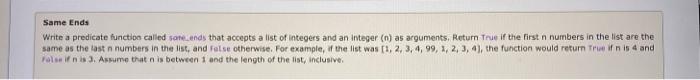 that accepts a list of integers and an integer (n) as arguments.